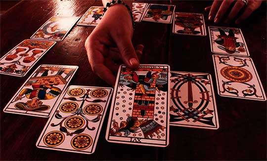 Tirada de las cartas del tarot